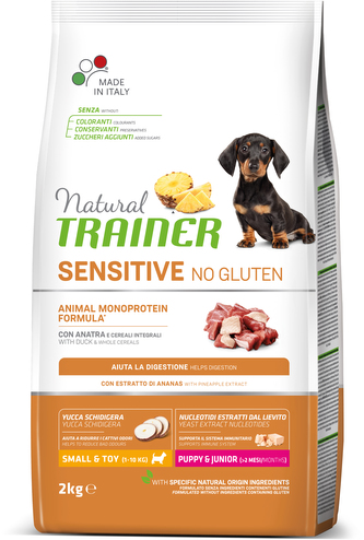 TRAINER Natural SENS.No glut.Pup&Jun Mini kachna 2kg