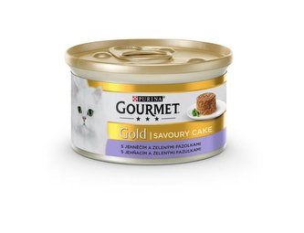 Konz.GOURMET Gold Sav.Cake jehneci+fazolky 85g