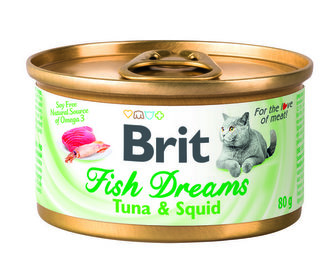 Konz.Brit Fish Dreams Tuna & Squid 80g