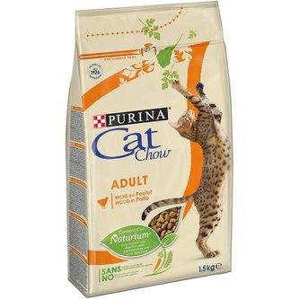CAT CHOW Adult s kuretem a krutou 1,5kg