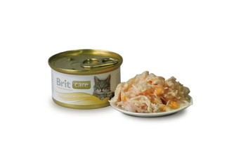 Konz.Brit Care Cat kureci prsa+syr 80g