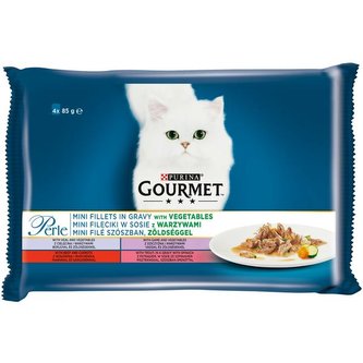 Kap.Gourmet Perle mini filetky ve stave se zeleninou 4x85g
