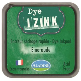 Razítkovací inkoust IZINK DYE - smaragdová zelená/ 8x8 cm