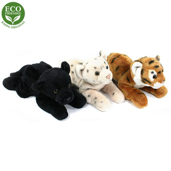 Rappa Plyšová šelma ležící 20 cm ECO-FRIENDLY, 1 ks leopard