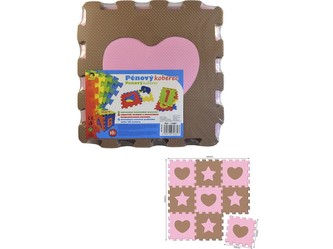 Koberec pěnový, růžový