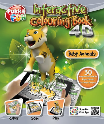 Pukka Fun Interaktivní omalovánky - Zvířecí mláďata