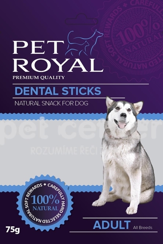 Pet Royal Dog Dental sticks zeleno-cervena 75g