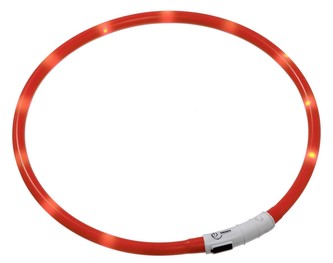 KARLIE svit.LED obojek pro kocky 35cm cerveny