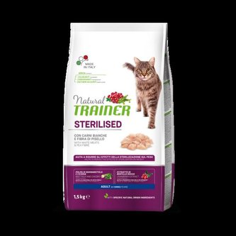 TRAINER Natural Cat Serilised drubezi maso 1,5kg