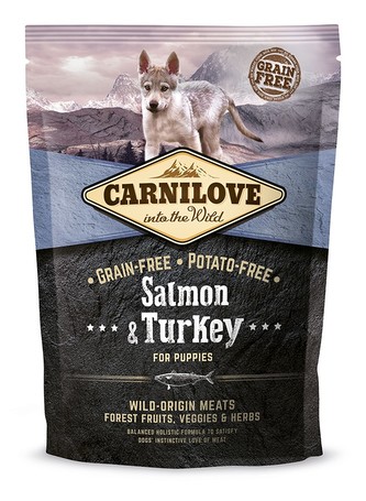 Carnilove Salmon & Turkey for Puppy 1,5kg - losos a krocan