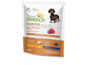 TRAINER Sensitive No Gluten Adult Mini jehne a ryze 800g