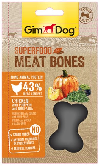 GIMDOG Superfood Meat Bones Kure, dyne a morska rasa 70g