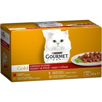 Konz.Gourmet Gold ve stave 4x85g