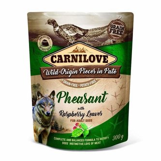 Kap.Carnilove Dog Paté Pheasant with Raspberry Leaves 300g