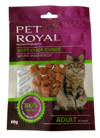Pet Royal Cat Soft kachni kostky 60g