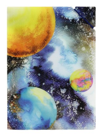 Desky A5 s gumičkou Planety