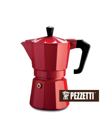 Moka konvice Pezzetti ItalExpress 3 šálky červená