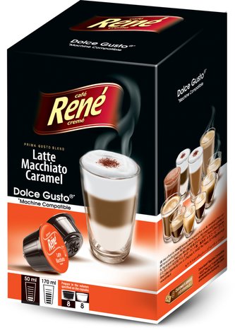 René Latte Macchiato karamel kapsle pro Dolce Gusto 16ks René Latte Macchiato karamel kapsle pro Dolce Gusto 16ks