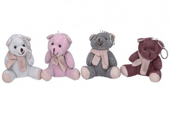 Přívěšek klíčenka medvídek 10cm 4 barvy