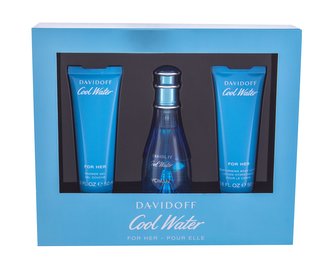 Davidoff Cool Water Woman - EDT 50 ml + tělové mléko 50 ml + sprchový gel 50 ml woman
