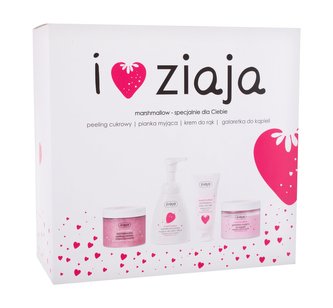 Ziaja I Love Ziaja tělový peeling Marshmallow 300 ml + tekuté mýdlo na ruce Marshmallow 250 ml + mycí želé Marshmallow 260 ml + krém na ruce Marshmallow 50 ml Ziaja I Love Ziaja tělový peeling Marshmallow 300 ml + tekuté mýdlo na ruce Marshmallow 250 ml + mycí želé Marshmallow 260 ml + krém na ruce Marshmallow 50 ml