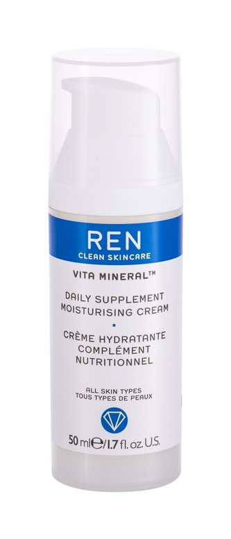 REN Clean Skincare Vita Mineral Denní pleťový krém Daily Supplement Moisturising 50 ml pro ženy