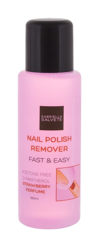 Gabriella Salvete Nail Polish Remover Odlakovač nehtů Fast & Easy 100 ml pro ženy