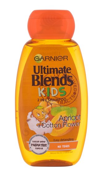 Garnier Ultimate Blends Kids Šampon Apricot 250 ml 2in1 pro děti
