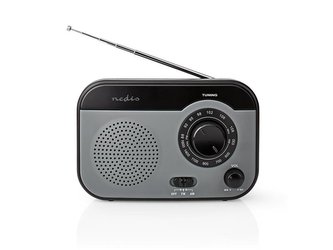 Rádio NEDIS RDFM1340GY GREY/BLACK