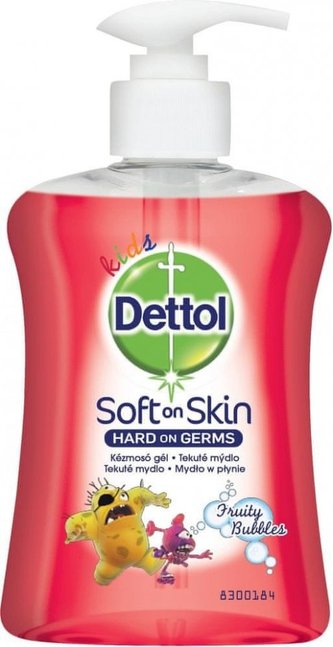 Dettol - Soft on Skin kids Fruity Bubles - Tekuté mýdlo pro děti - 250 ml