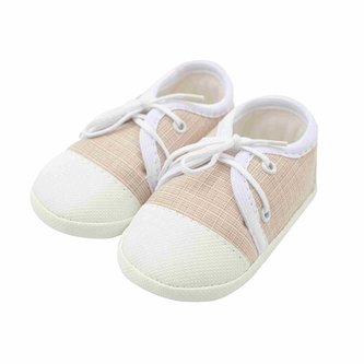 Kojenecké capáčky tenisky New Baby jeans béžové 0-3 m - velikost 0-3 m