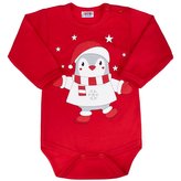 Kojenecké body s dlouhým rukávem New Baby Winter Penguin - velikost 80 (9-12m)