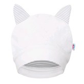 Luxusní dětská zimní čepička s oušky New Baby Snowy collection - velikost 68 (4-6m)