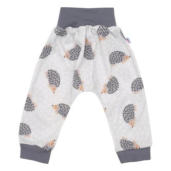 Kojenecké bavlněné tepláčky New Baby Ježek - velikost 62 (3-6m)