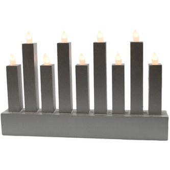 Stříbrný svícen 9 LED RETLUX RXL 374