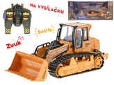 R/C buldozer 36cm na baterie se světlem a zvukem 2,4GHz v krabičce