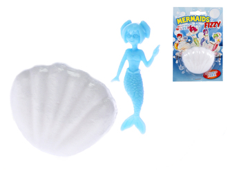 Mořská panna v mušli rozpustné ve vodě na kartě