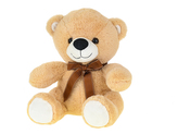 Medvěd plyšový 30cm sedící s mašlí 0m+