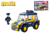 EDUKIE stavebnice policejní auto SUV 69ks + 1figurka v krabičce