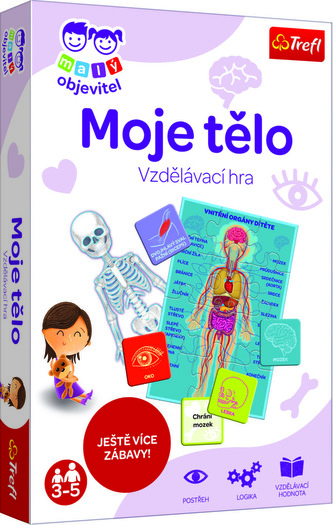 Malý objevitel Lidské tělo společenská naučná hra CZ verze v krabici 19x29x4cm