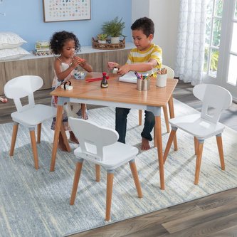 KidKraft Set stolu a 4 židlí Mid-Century