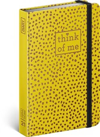Diář 2021: Puntíky - Think of me, týdenní, 11 x 16 cm