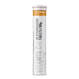 Vitamín C 1000 mg - GymBeam - 20 tabs - pomeranč