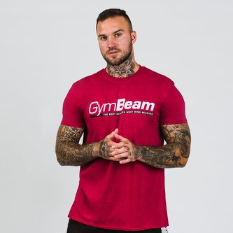 Tričko Body and Mind Cardinal Red - GymBeam - Velikost XL