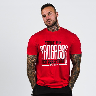 Tričko Progress Red - GymBeam - Velikost XXL Tričko Progress Red - GymBeam - Velikost XXL
