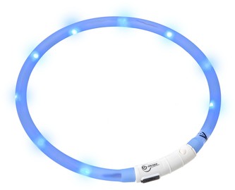 KARLIE svit.LED obojek pro psy 70cm modry
