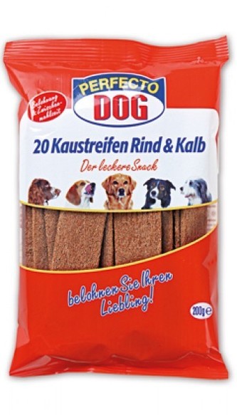 Perfecto Dog platky hov./tele 20ks