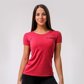 Dámské tričko Basic Vintage Red - GymBeam - Velikost XS