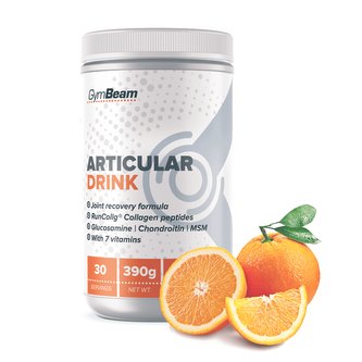 Kloubní výživa Articular Drink 390 g - GymBeam - pomeranč