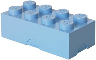 LEGO box na svačinu 100 x 200 x 75 mm Light Royal Blue